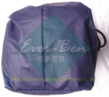NFDC Promotional blue water poncho raincape packing pouch